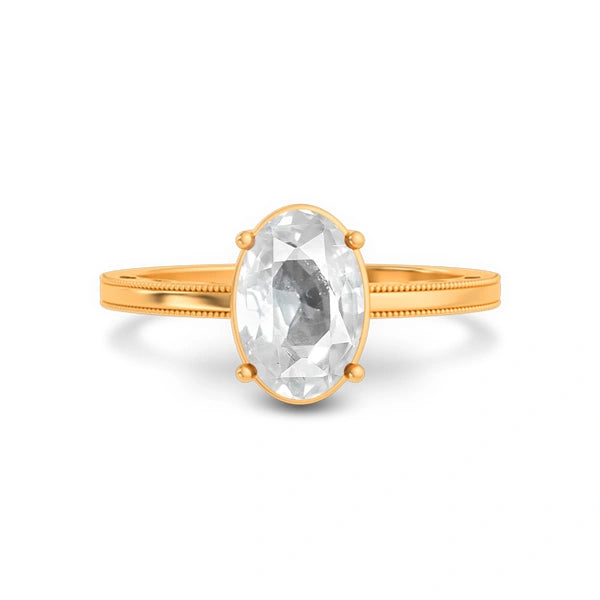 White Sapphire Panchdhatu Ring R48