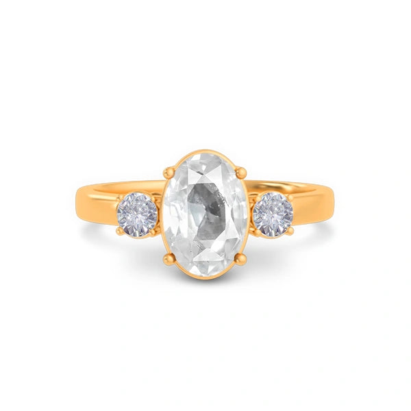 White Sapphire Panchdhatu Ring R51