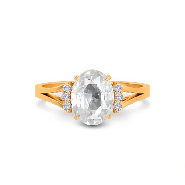 White Sapphire Panchdhatu Ring R52