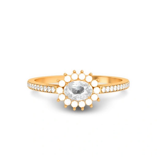 White Sapphire Panchdhatu Ring R55