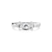 White Sapphire Platinum Ring R12