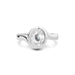 White Sapphire Platinum Ring R22