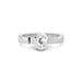 White Sapphire Platinum Ring R23