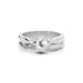 White Sapphire Platinum Ring R27