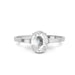 White Sapphire Platinum Ring R41