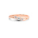 White Sapphire Rose Gold Ring R1