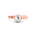 White Sapphire Rose Gold Ring R6