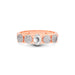 White Sapphire Rose Gold Ring R10