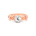 White Sapphire Rose Gold Ring R18
