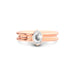 White Sapphire Rose Gold Ring R24