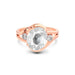 White Sapphire Rose Gold Ring R26