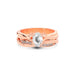 White Sapphire Rose Gold Ring R27