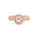 White Sapphire Rose Gold Ring R30