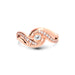 White Sapphire Rose Gold Ring R32