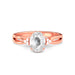 White Sapphire Rose Gold Ring R46