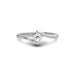 White Sapphire Sterling Silver Ring R2
