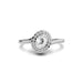 White Sapphire Sterling Silver Ring R5