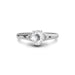 White Sapphire Sterling Silver Ring R6