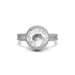 White Sapphire Sterling Silver Ring R11
