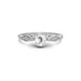 White Sapphire Sterling Silver Ring R15