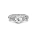 White Sapphire Sterling Silver Ring R18
