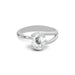 White Sapphire Sterling Silver Ring R19
