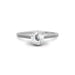 White Sapphire Sterling Silver Ring R28