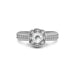 White Sapphire Sterling Silver Ring R30