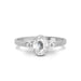White Sapphire Sterling Silver Ring R38