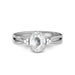 White Sapphire Sterling Silver Ring R46