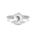 White Sapphire Sterling Silver Ring R49