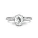White Sapphire Sterling Silver Ring R50
