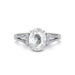 White Sapphire Sterling Silver Ring R52