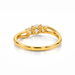 White Sapphire Gold Ring R1