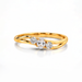 White Sapphire Gold Ring R1