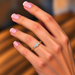 White Sapphire Gold Ring R1