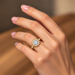 White Sapphire Gold Ring R55