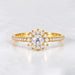White Sapphire Gold Ring R55