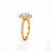 White Sapphire Gold Ring R55