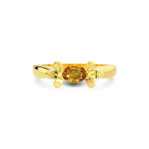 Yellow Sapphire Gold Ring R12