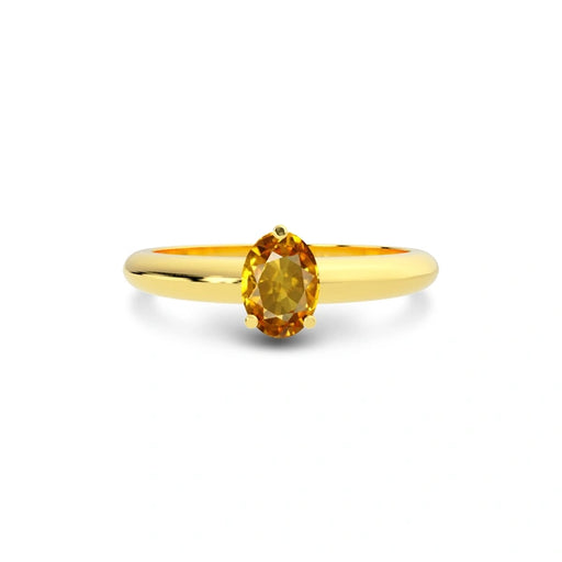 Yellow Sapphire Gold Ring R13