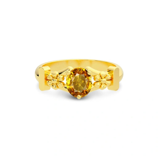 Yellow Sapphire Gold Ring R18