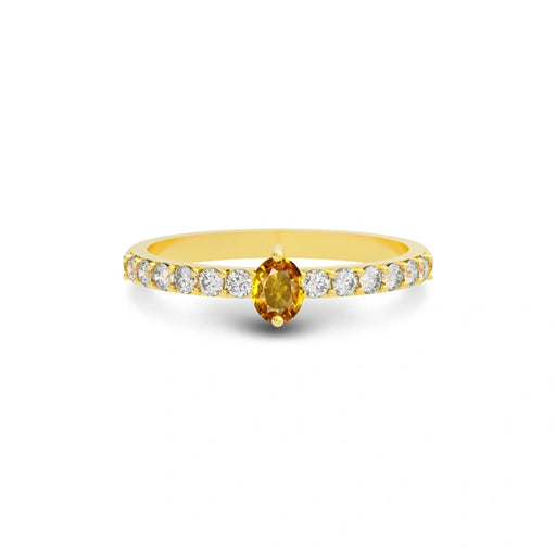 Yellow Sapphire Gold Ring R20