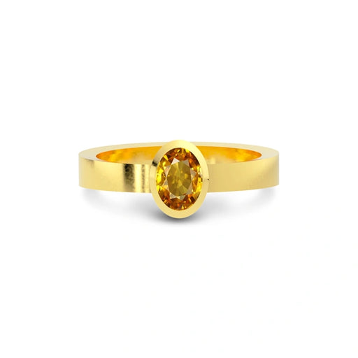 Yellow Sapphire Gold Ring R23