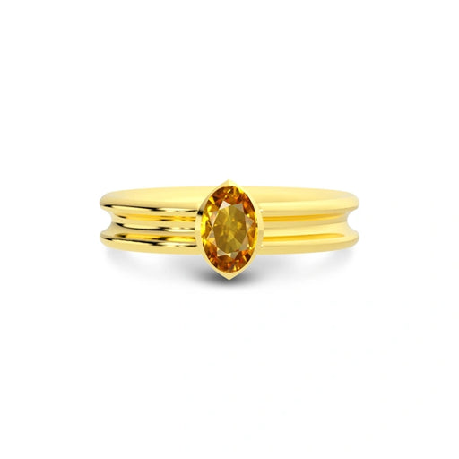 Yellow Sapphire Gold Ring R24