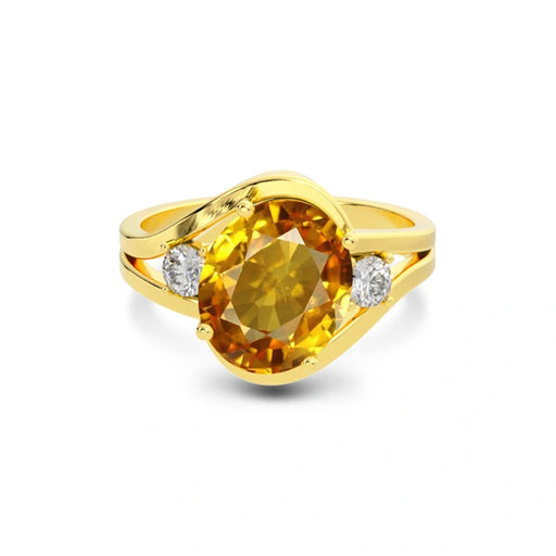 Yellow Sapphire Gold Ring R26