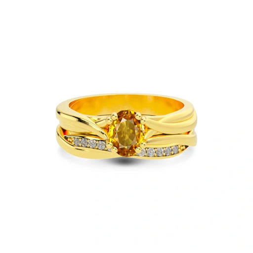 Yellow Sapphire Gold Ring R27
