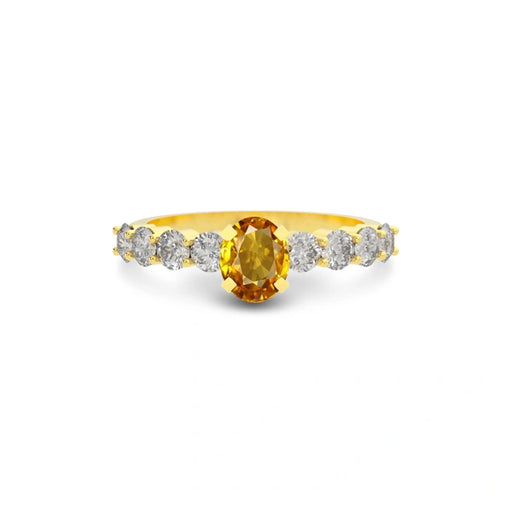 Yellow Sapphire Gold Ring R29