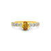 Yellow Sapphire Gold Ring R29