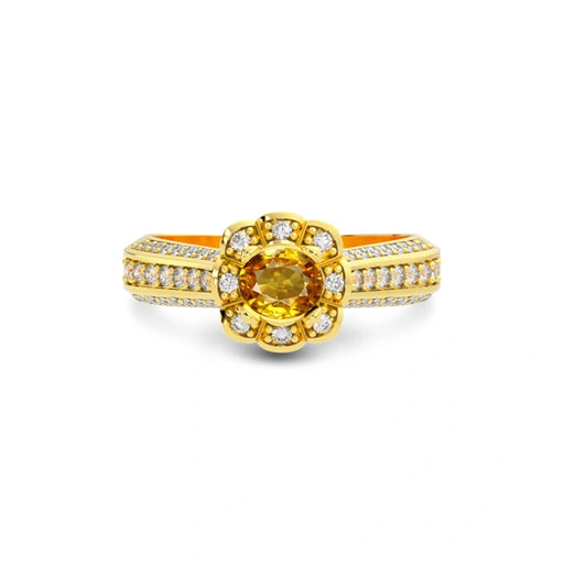 Yellow Sapphire Gold Ring R30